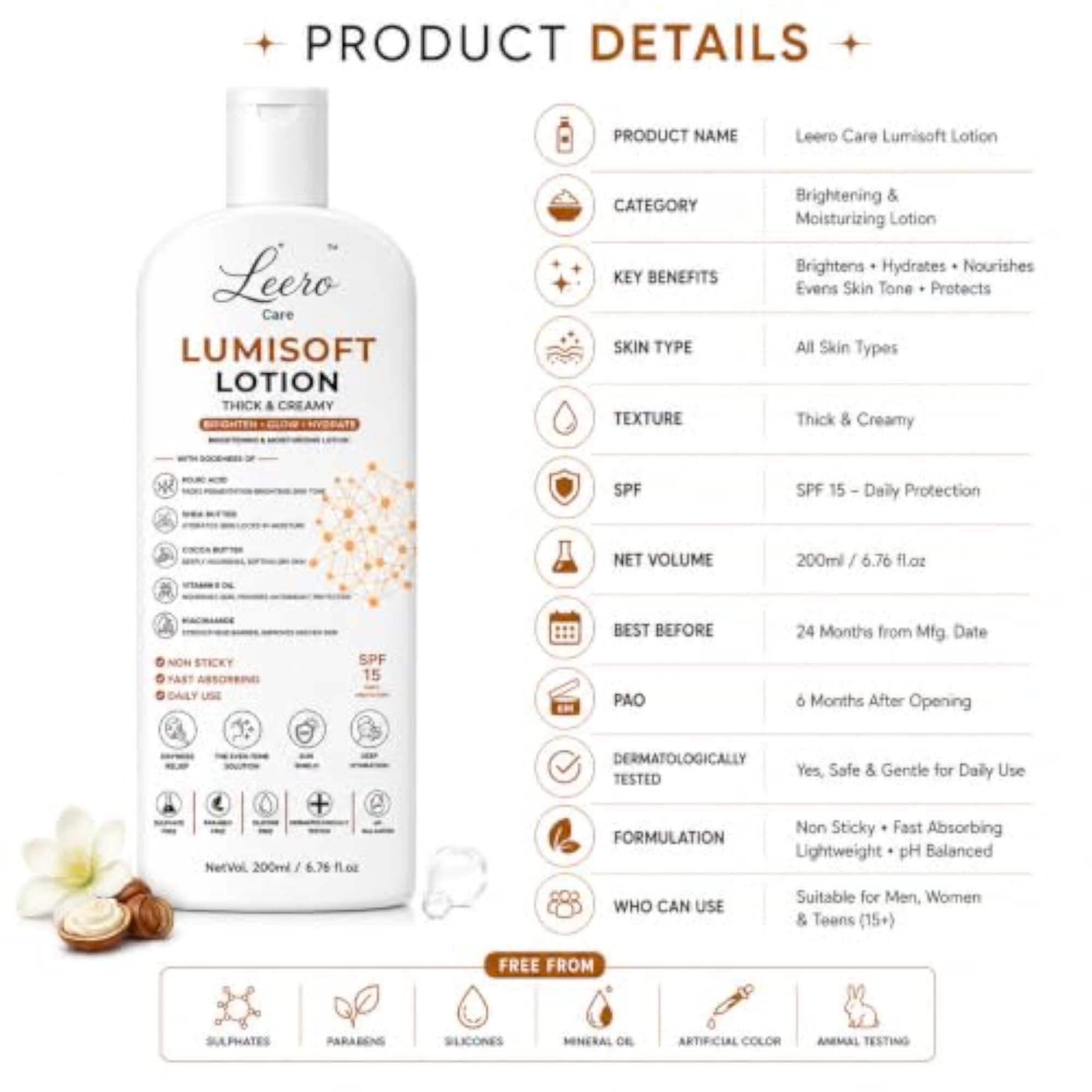 Lumisoft Brightening & Moisturising Lotion with SPF15